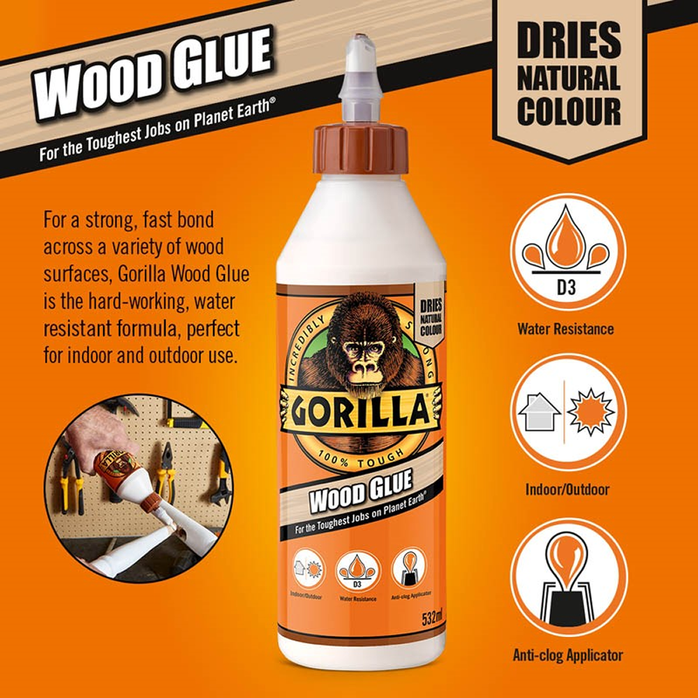 Gorilla Wood Glue 532ml