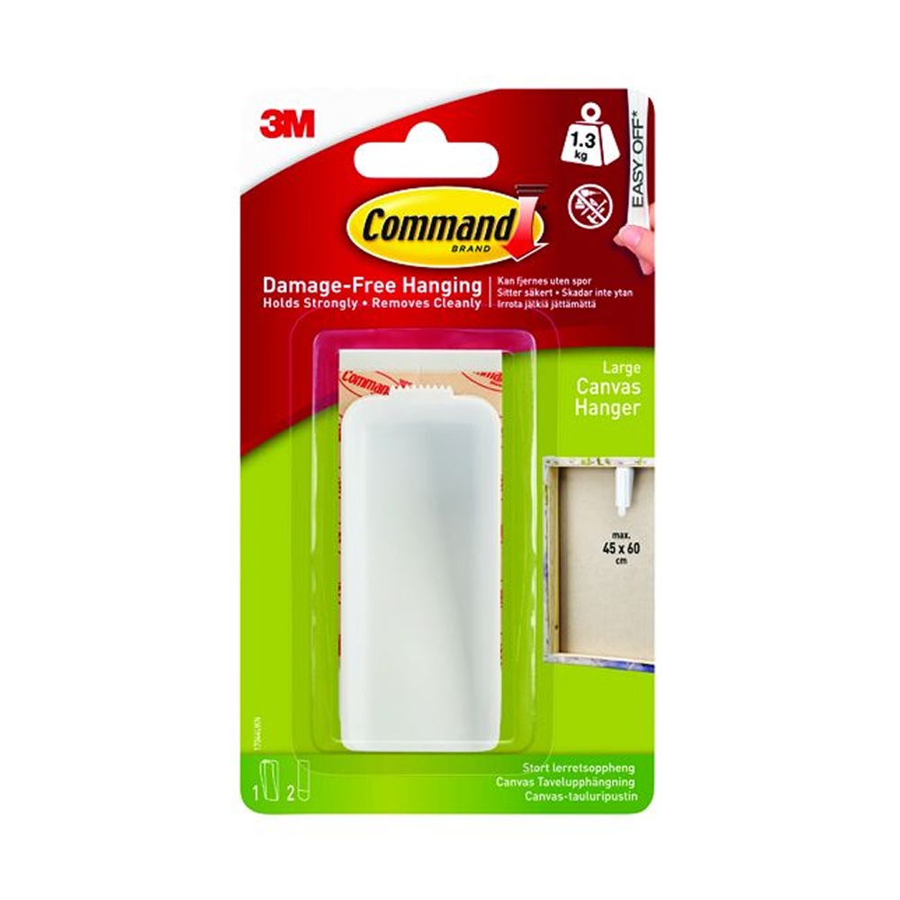Command No-Drill Wall Hanging Kit - Canvas Hanger, Hook and Micro Hooks