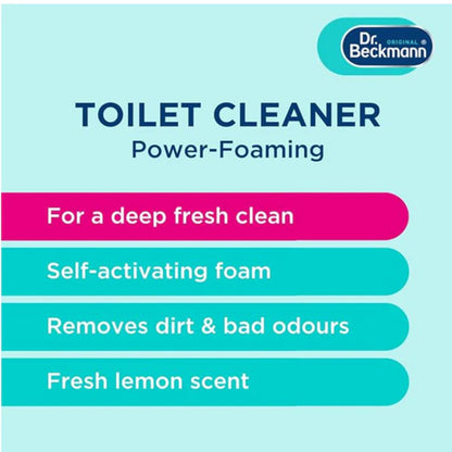 Dr. Beckmann | Power-Foaming Toilet Cleaner – Lemon 3 x 100g
