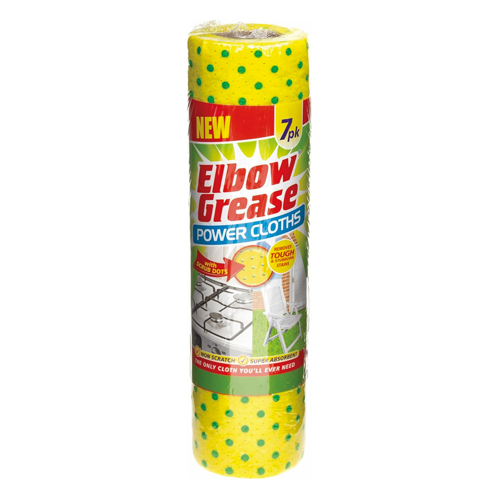 Elbow Grease Power Cloths Roll 7 Pack