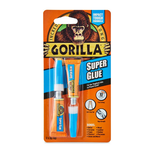 Gorilla Super Glue 2 x 3g Tubes