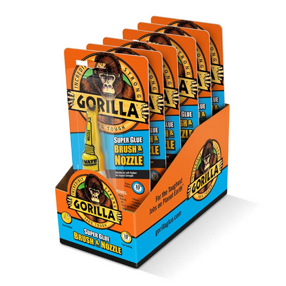 Gorilla Super Glue Brush & Nozzle 12g