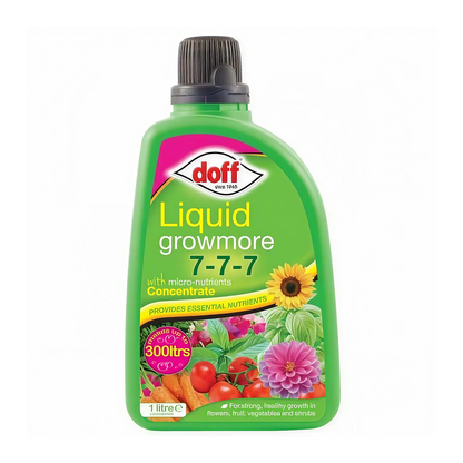 Doff Liquid Plant Food Bundle - Seaweed, Growmore and Tomato Feed Concentrate
