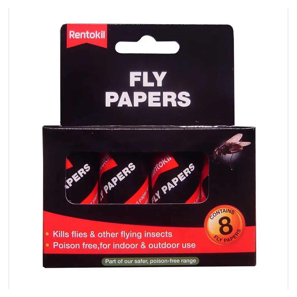 Rentokil Pesticide Free Fly Papers – Pack of 8