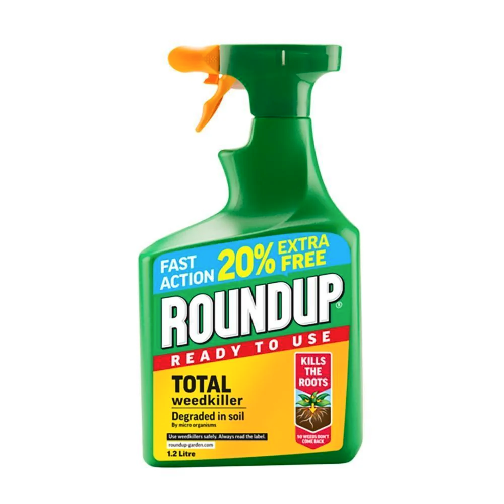 Roundup Total Weedkiller RTU 1.2L (20% Free)