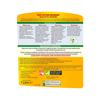 Roundup Total Weedkiller RTU 1.2L (20% Free)