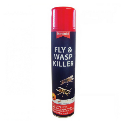 Rentokil Summer Fly and Wasp Bundle - Fly Papers, Nest Killer and Contact Spray