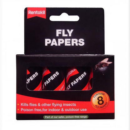 Rentokil Complete Insect Control Kit - Fly Papers, Ant Powder and Killer Spray