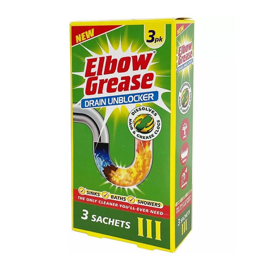 Elbow Grease Drain Unblocker Sachets 3 x 25g