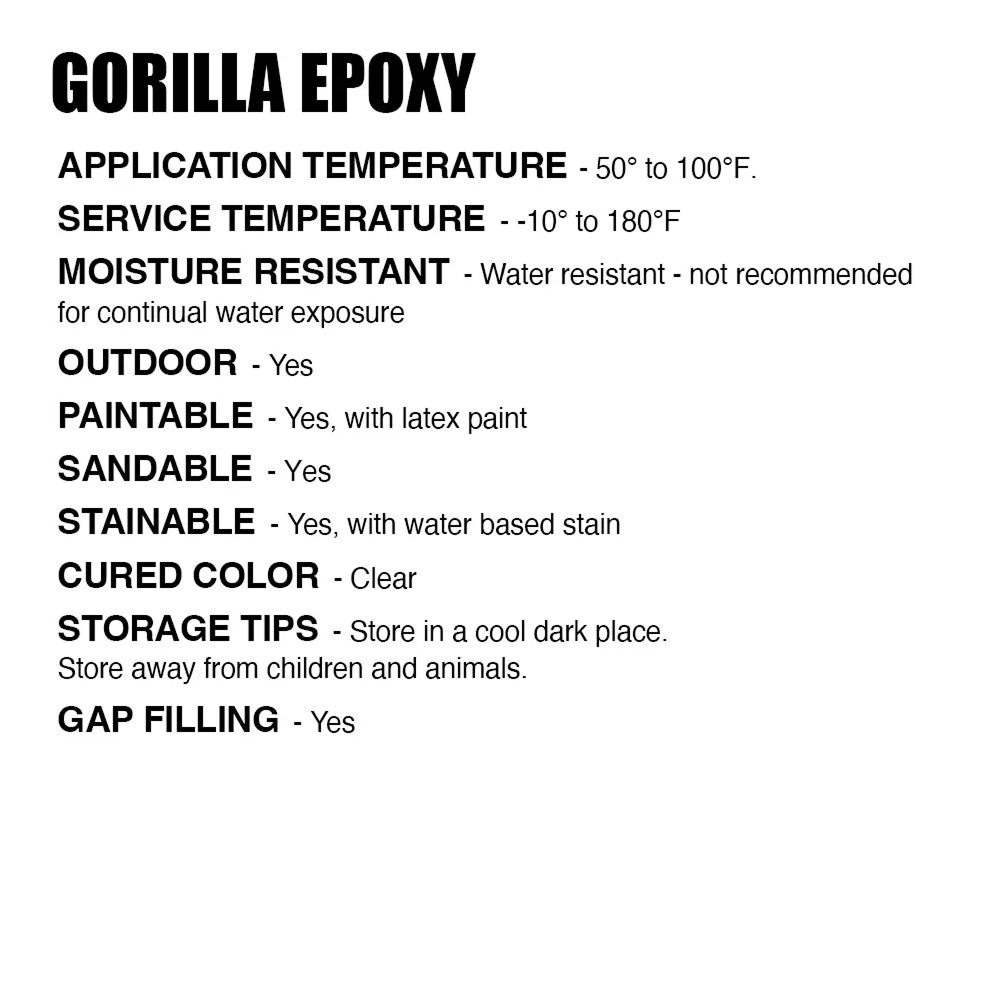 Gorilla Epoxy Glue 25ml Easy Dispensing Pack