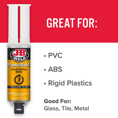 J-B Weld PlasticWeld™ Epoxy Syringe 25ml