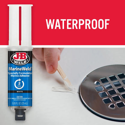 J-B Weld Plastic Bonder Marine Clear Kwik Weld Glue Adhesive Epoxy Bond Syringe