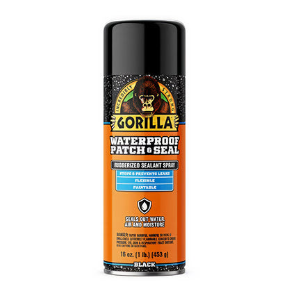 Gorilla Waterproof Patch and Seal Spray Black 16oz