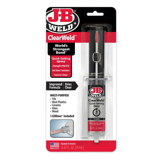 J-B Weld™ ClearWeld Syringe - 14 ml