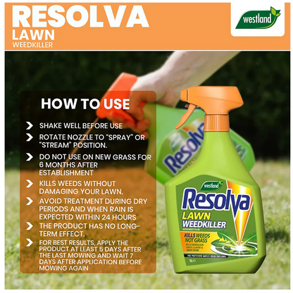 Resolva Lawn Weedkiller Extra Ready to Use 1L