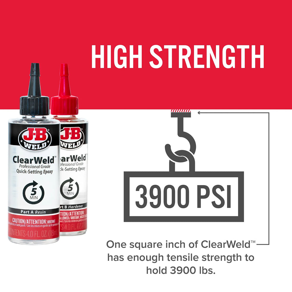 J-B Weld™ ClearWeld Professional Size 8 oz