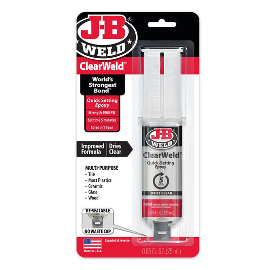 J-B Weld™ ClearWeld Syringe - 25 ml